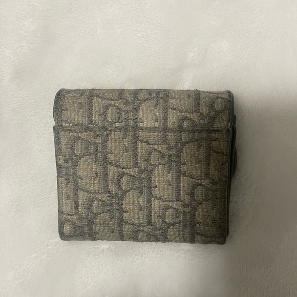 Dior Gray Wallet with Gold Zipper - Picture 2 of 7